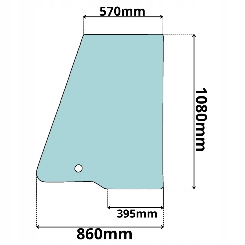 SZYBA LEWA PRAWA GÓRNA BOCZNA DRZWI JCB (0001)