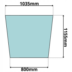 SZYBA PRZEDNIA KOMATSU WA380-5 400 430 450 470 480 (0031)