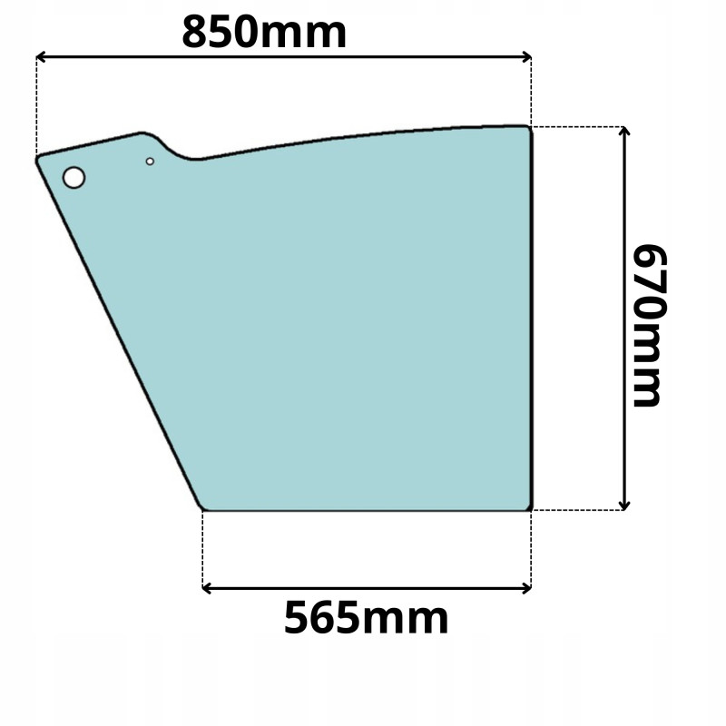 SZYBA LEWA DOLNA DRZWI NEW HOLLAND CASE KOBELCO (0102)