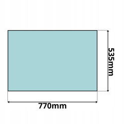 SZYBA PRZÓD DOLNA CZOŁOWA JCB 802 803 804 8052-61 (0110)