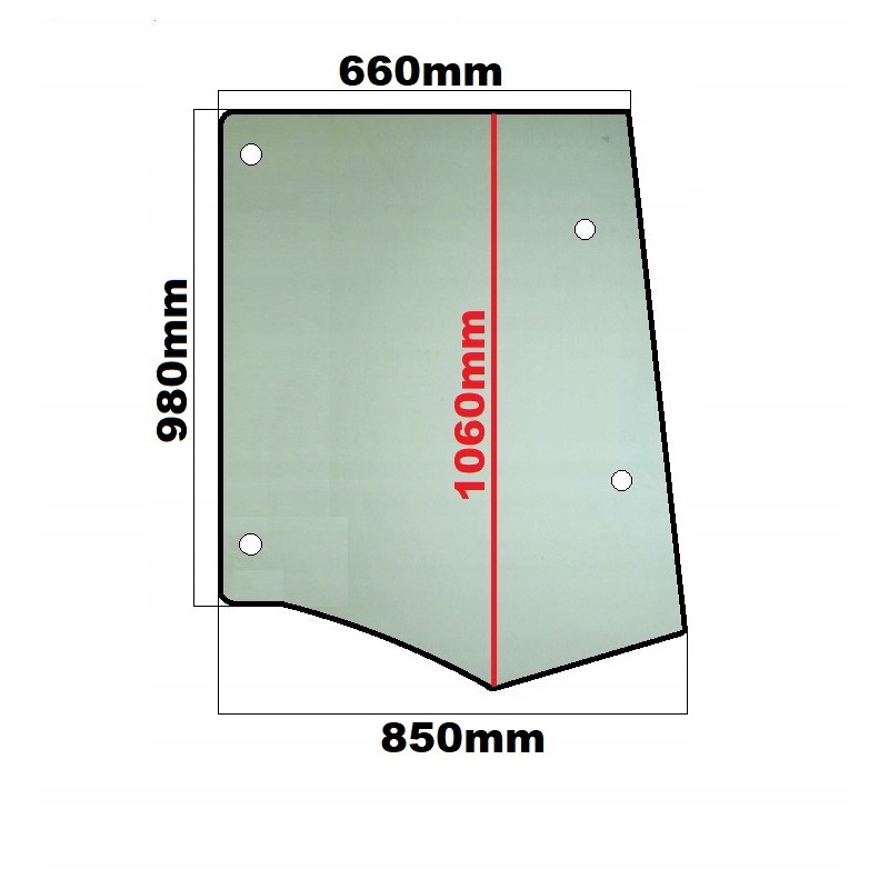 SZYBA BOCZNA LEWA PRAWA CASE NEW HOLLAND FIAT MANITOU (0112)