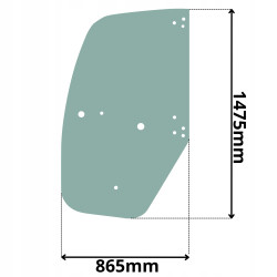 SZYBA BOCZNA W DRZWI LEWA VOLVO L20 L25 L28 B F H (0122)