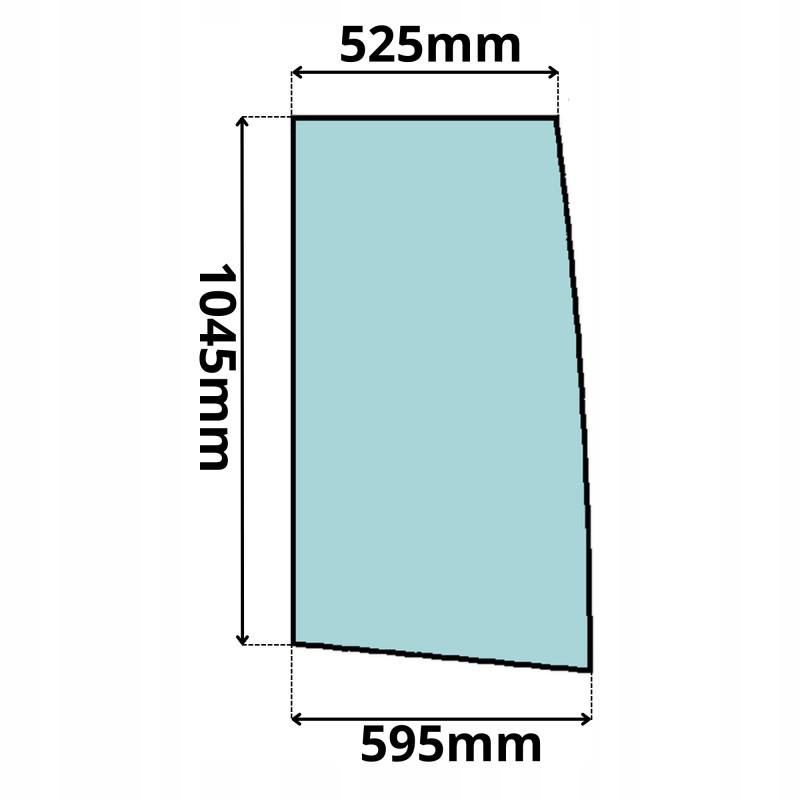 SZYBA BOCZNA PRAWA DRZWI VOLVO L30 L35 L40 L45 (0044)