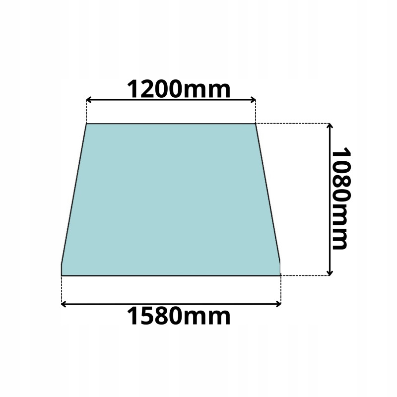 SZYBA PRZÓD GÓRNA CZOŁOWA CAT 416C 426 428 436 438 (0059)