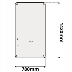 SZYBA PRZEDNIA CZOŁOWA PALFINGER EPSILON EPSCAB (0171)