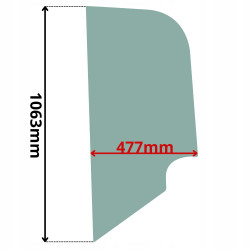 SZYBA BOCZNA BOK TYLNA LEWA PRAWA KRAMER 318 418 (0072)