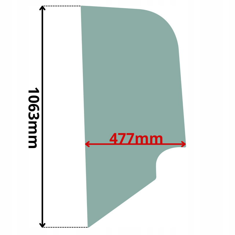SZYBA BOCZNA BOK TYLNA LEWA PRAWA KRAMER 318 418 (0072)