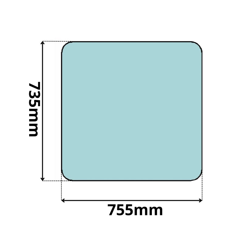 SZYBA TYLNA LIEBHERR 900-944 LITRONIC R914-R960 (0075)