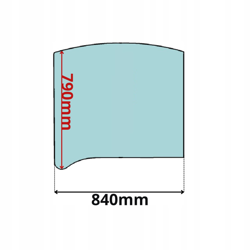 SZYBA TYLNA JCB 8025ZTS 8026CTS 8030ZTS 8035ZTS (0078)