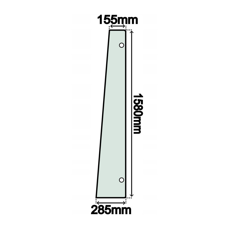SZYBA BOCZNA LEWA DRZWI YANMAR VIO 20 23 25 45 55 (0084)