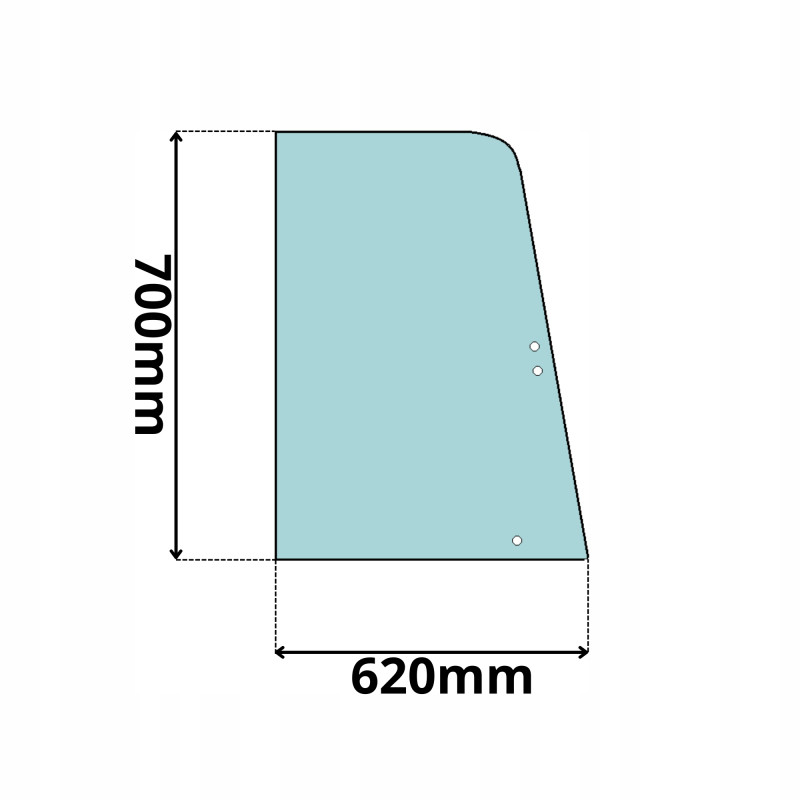 SZYBA GÓRNA LEWA PRAWA BOCZNA DRZWI HYUNDAI 30D-7E (0086)