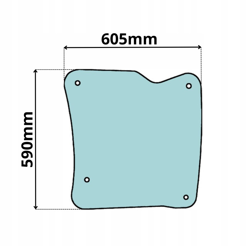 SZYBA DACH DACHOWA LINDE 392 393 H20 H25 H30 H35 (0088)