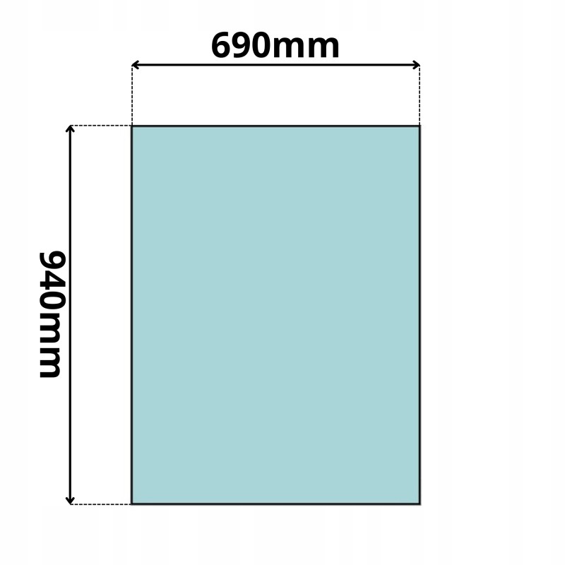 SZYBA PRZEDNIA SCHAEFF SKL ZEPPELIN ZL65 ZL80  (0090)