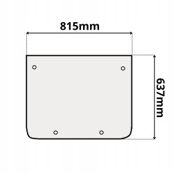 SZYBA PRZÓD DOLNA MECALAC 10 12 14 MTX MSX MXT MX (0227)