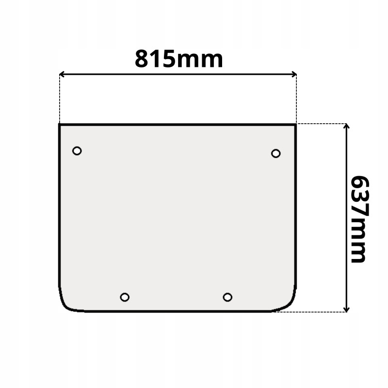 SZYBA PRZÓD DOLNA MECALAC 10 12 14 MTX MSX MXT MX (0227)