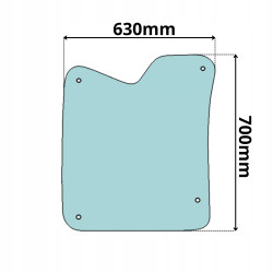 SZYBA DACHOWA LINDE H40 H45 H50 EVO 394-02 DT (0233)