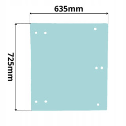SZYBA BOCZNA GÓRNA DRZWI AMMANN AP240 BW24R W2400T (0235)