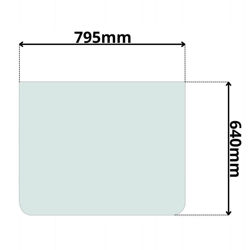 SZYBA PRZÓD DOLNA ATLAS 1204 1304 1404 1504 1604 (0263)