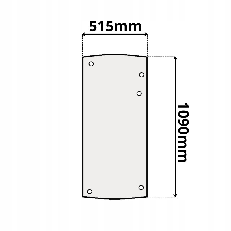 SZYBA TYLNA PRAWA MECALAC 10 12 14 MTX MSX MXT MX (0265)