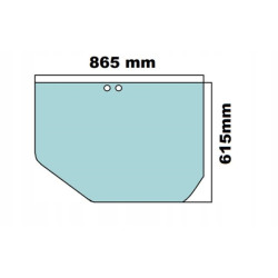 SZYBA BOCZNA LEWA DRZWI DOLNA CAT 312E-349E 12-15r (0273)