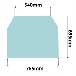 SZYBA DACHOWA JCB 528 530 532 533 535 537 540 550 (0298)