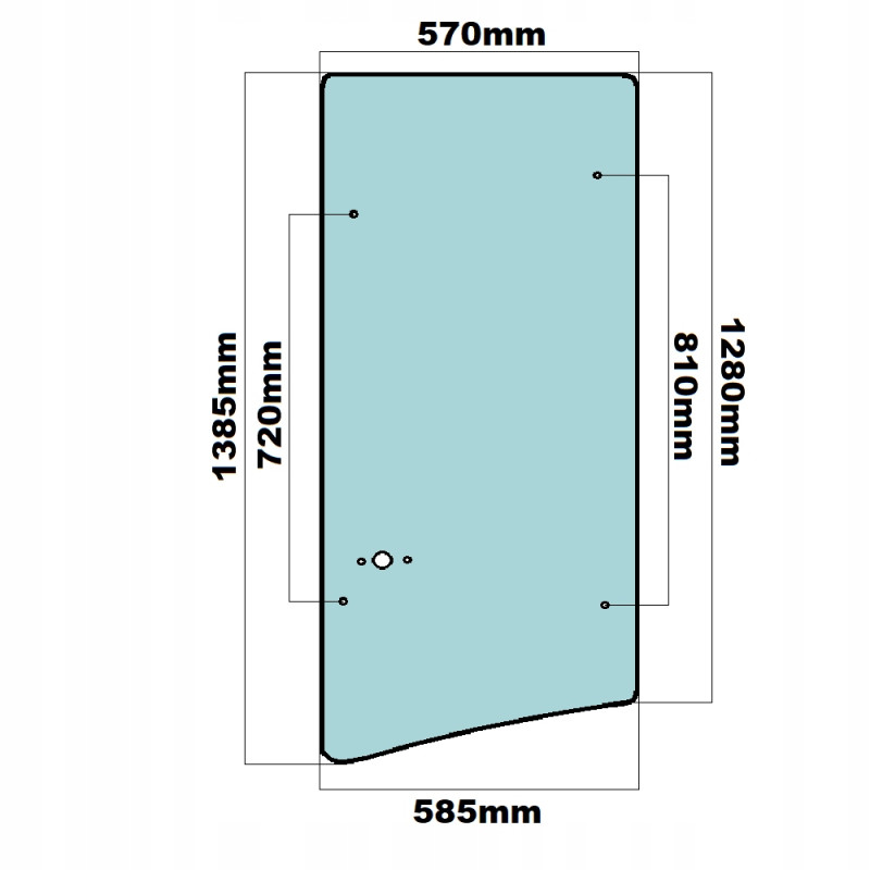 SZYBA CAT BOCZNA BOK PRAWA SERIA C D (0318)
