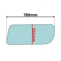 SZYBA W DRZWI DOLNA LEWA PRAWA HYUNDAI 20 25 30 33 (0506)