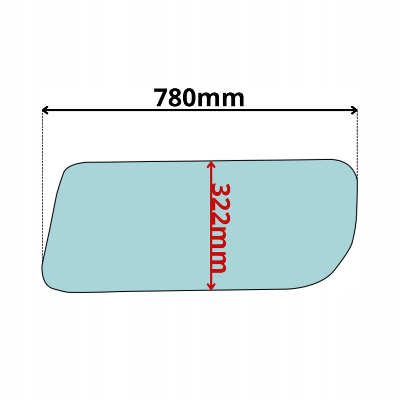 SZYBA W DRZWI DOLNA LEWA PRAWA HYUNDAI 20 25 30 33 (0506)