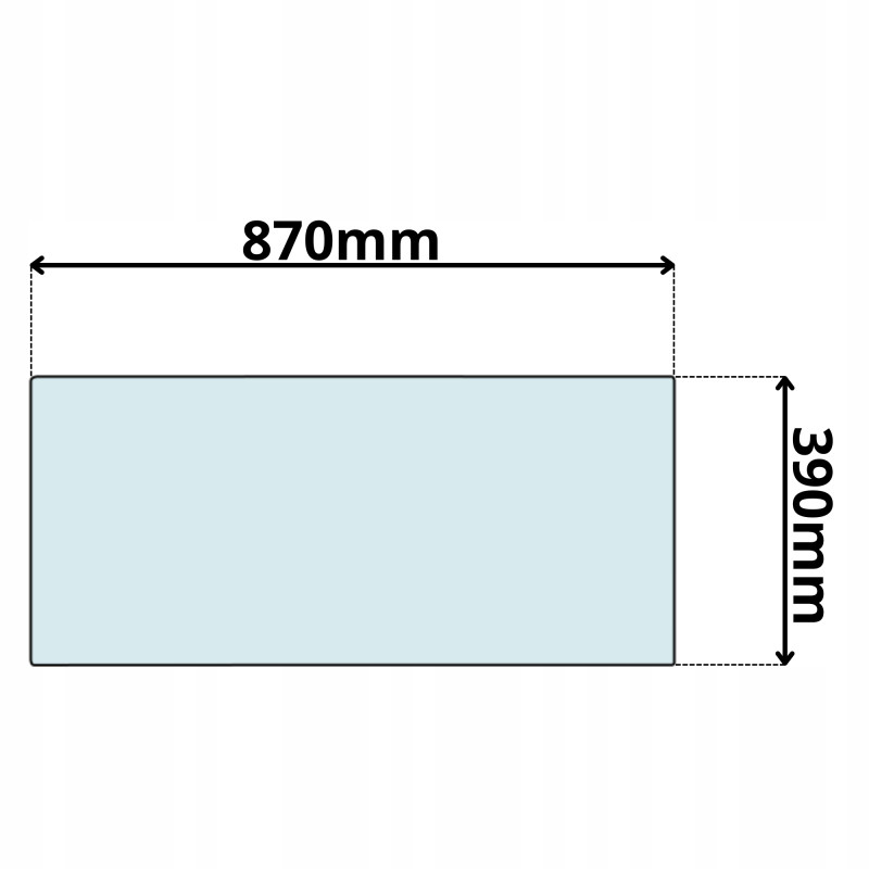 SZYBA PRZÓD CZOŁOWA DOLNA BOBCAT E17 E19 E20 2014- (0515)