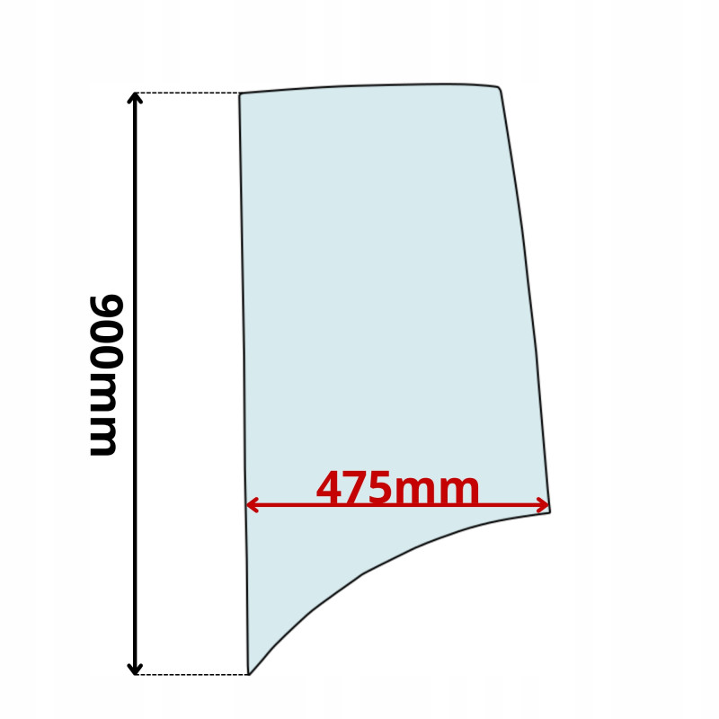 SZYBA BOCZNA LEWA PRAWA ZEPPELIN O&K ATLAS NEW HOLLAND TEREX SCHAEFF (0516)