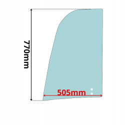 SZYBA DRZWI GÓRNA PRZESUWNA JCB SERIA JS JZ 2012- (0330)