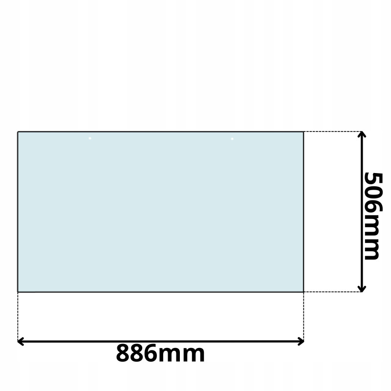 SZYBA TYLNA DOLNA FENDT MCCORMICK CX50-85 MC80-115 MTX CASE IH (0528)