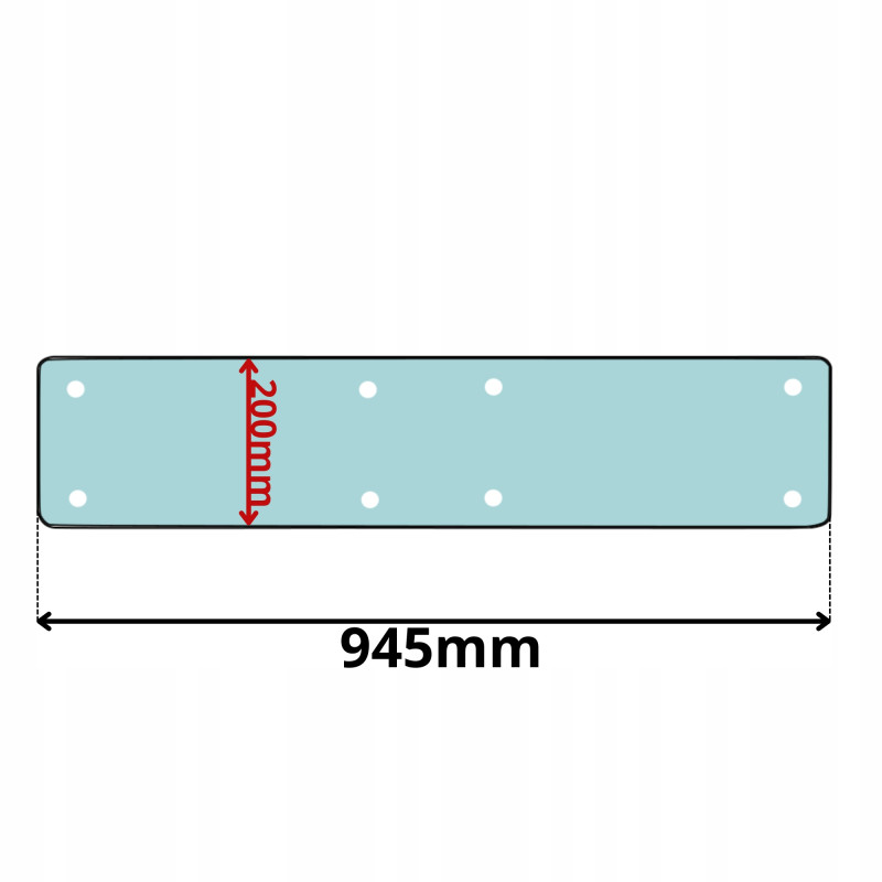 SZYBA TYLNA DOLNA JOHN DEERE 4050 KABINA MC1CC2 (0529)