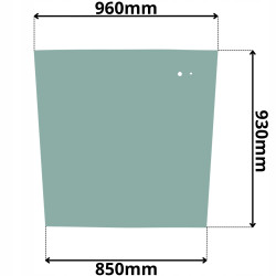 SZYBA FERMEC 750 760 860 865 960 965 TYLNA 1998- (0537)