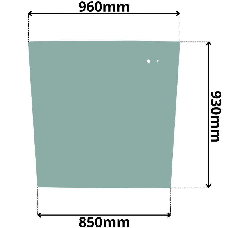 SZYBA FERMEC 750 760 860 865 960 965 TYLNA 1998- (0537)