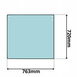 SZYBA PRZÓD CZOŁOWA DOLNA CAT SERIA 300B 312B-385B (0545)
