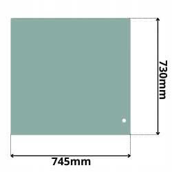 SZYBA PRZEDNIA CZOŁOWA GÓRNA HITACHI ZX22U-ZX60U (0549)