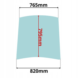 SZYBA TYLNA JCB 8014 8016 8018 8020 CTS ZTS 2005- (0561)