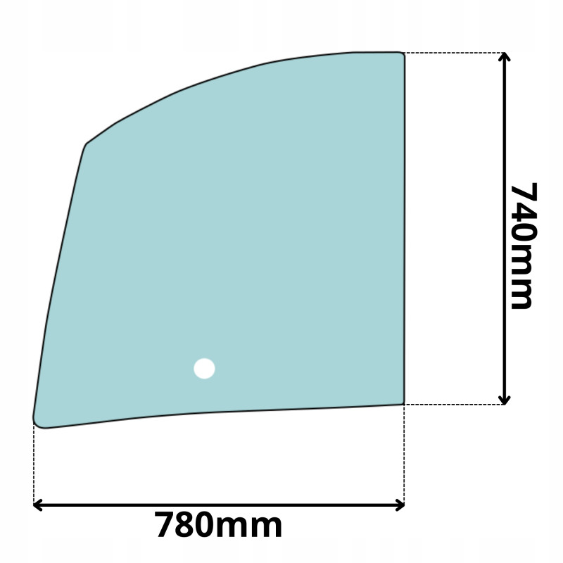SZYBA W DRZWI GÓRNA CLAAS SCORPION 6030 7030 7045 (0569)