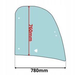 SZYBA BOCZNA DRZWI GÓRNA LEWA PRAWA KRAMER 180 280 (0571)