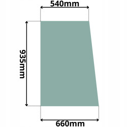 SZYBA BOCZNA DRZWI LEWA PRAWA JCB 2CX 2DX 210-212S (0574)