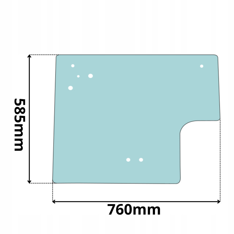 SZYBA TYLNA MANITOU MLT128-MLT940 MT728-MT1745 MVT (0342)