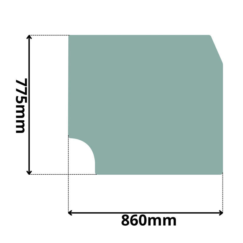 SZYBA PRZD CZOŁOWA GÓRNA VOLVO ECR58 ECR88 05-13 (0584)