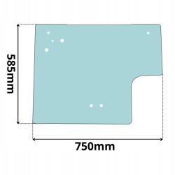 SZYBA TYLNA NEW HOLLAND LM410-LM640 LM415A-LM445A (0343)