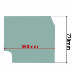 SZYBA PRZD CZOŁOWA GÓRNA VOLVO ECR58D ECR88D 13- (0587)