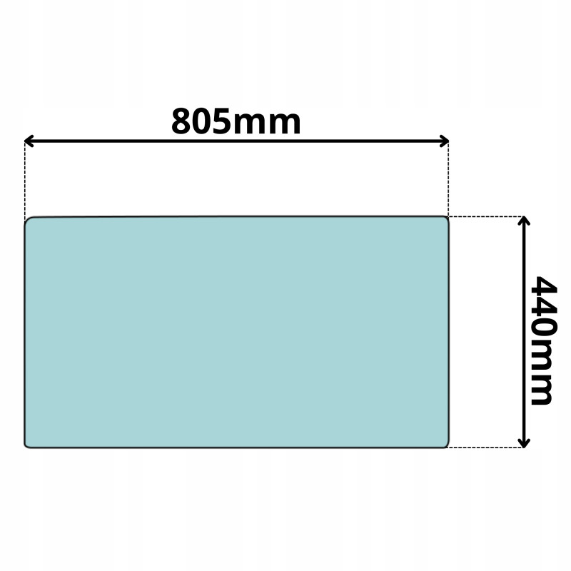 SZYBA PRZÓD CZOŁOWA DOLNA CAT 307E 308E 308ECR 12- (0589)