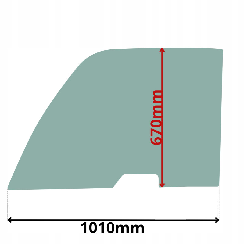 SZYBA GÓRNA DRZWI LEWA MANITOU MLT MVT MT 523-1232 (0590)
