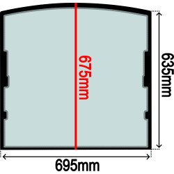 SZYBA CZOŁOWA GÓRNA JCB 8014 8016 8018 8020 (0354) - SITODRUK