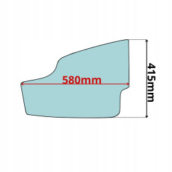 SZYBA DRZWI DOLNA 8040 8045 8050 8055 8065 ZTS RTS (0360)