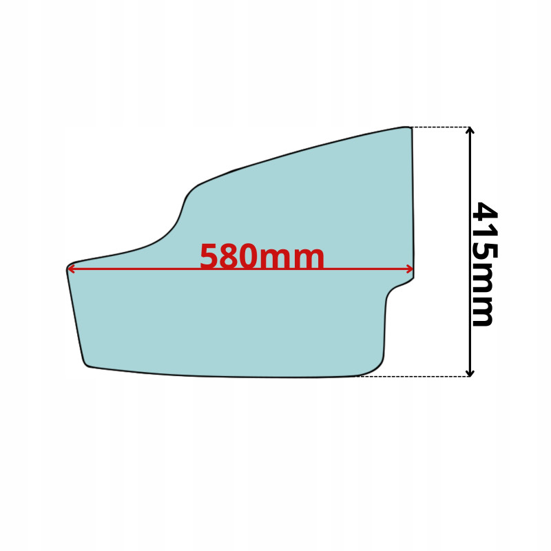 SZYBA DRZWI DOLNA 8040 8045 8050 8055 8065 ZTS RTS (0360)